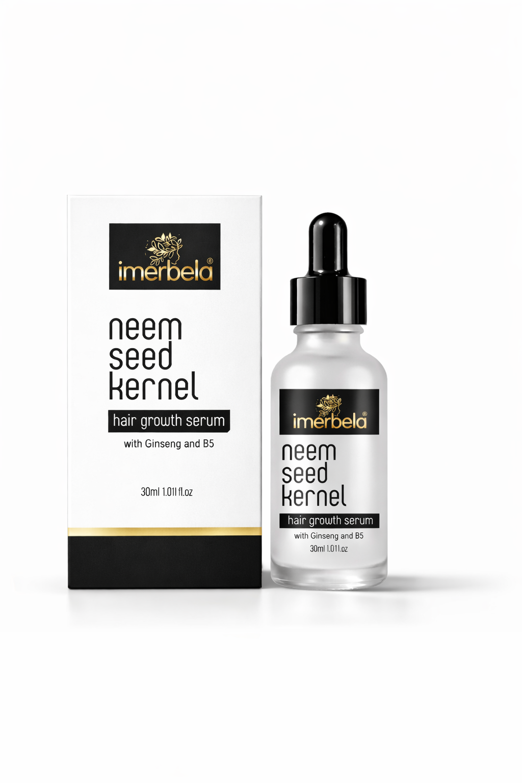 Imerbela Neem Seed Kernel Hair Growth Serum with Ginseng & B5 – 30ml Pack